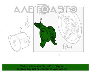 Volan și butoanele de control de pe volanul Porsche Cayenne 958 11-14, negru.