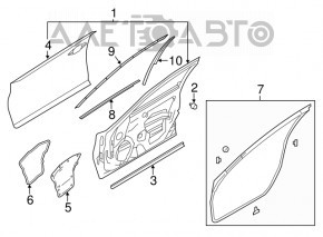 Capac usa fata dreapta Infiniti Q50 14-