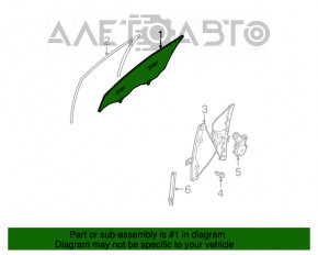 Geamul ușii din față dreapta Nissan Murano z50 03-08