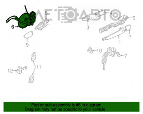 Замок двери передней правой Infiniti JX35 QX60 13-