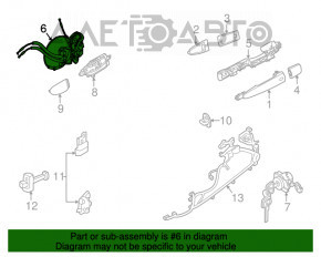 Blocare ușă față stânga Nissan Pathfinder 13-20