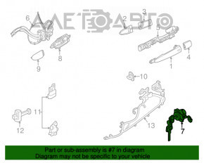 Bucșă de blocare față stânga Nissan Pathfinder 13-20