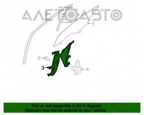 Geam electric cu motor fata dreapta Infiniti G25 G35 G37 4d 06-14