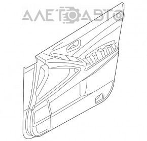 Обшивка двери карточка передняя левая Nissan Murano z51 09-14