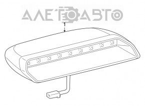 Semnal de oprire Lexus GS300 GS350 GS430 GS450h 06-07 gri