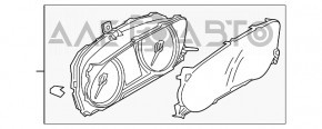 Щиток приборов Mitsubishi Outlander 14-21 129к