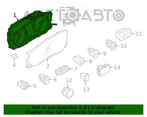 Panoul de instrumente Mitsubishi Eclipse Cross 18-51k