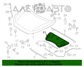 Изоляция капота Hyundai Tucson 16-21