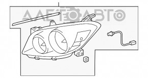 Far dreapta față Toyota Rav4 06-12, gol, HALOGEN