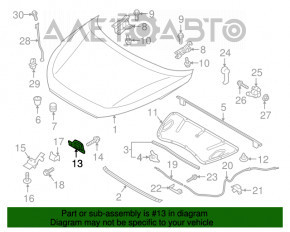 Замок капота Hyundai Tucson 16-21