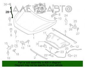 Suport de capot pentru Hyundai Tucson 16-20