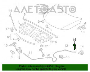 Ручка открытия замка капота салонная Kia Optima 11-15 OEM