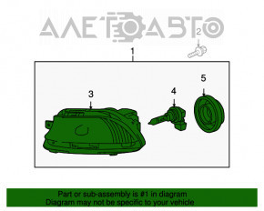 Farul anti-ceață stânga pentru Lexus LS460 LS600h 07-09, nou, original OEM