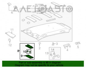 Plafonul de iluminare frontal pentru Toyota Rav4 13-18