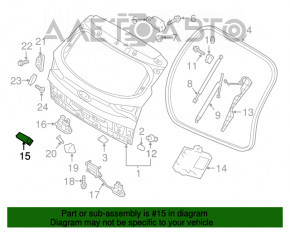 Ручка двери багажника Hyundai Tucson 16-18 дорест