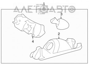 Подсветка номера заднего бампера Toyota Rav4 06-12