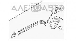 Замок двери задней левой Kia Forte 4d 14-18