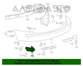 Reflector spate dreapta Toyota Rav4 13-15 pre-restilizare