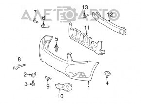 Rama far dreapta pentru Toyota Highlander 08-10