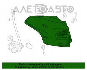 Lampa exterioară aripă stângă Toyota Rav4 16-18 restilizată LED