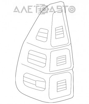 Lanterna exterioară aripă stângă Lexus GX470 03-09 nouă OEM originală