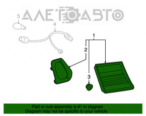 Lampă interioară capac portbagaj dreapta Lexus LS460 LS600h 07-09 pre-restilizare nou OEM original