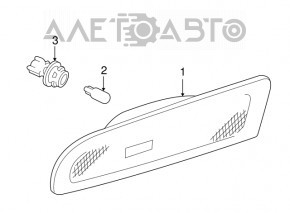 Reflectorul de pe bara din față dreapta pentru Lexus ES300 02-04