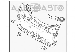 Обшивка двери багажника нижняя Hyundai Tucson 16-21 черная