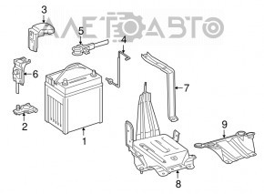 Клемма минус Toyota Camry v50 12-14 usa