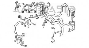 Cablu subcapot cu bloc de siguranțe Lexus RX350 RX450h 16-22