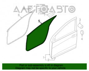 Garnitura ușii față stânga Hyundai Elantra UD 11-16