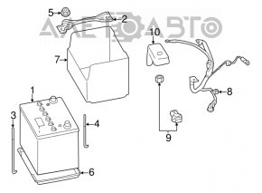 Suport baterie pentru Subaru XV Crosstrek 13-17