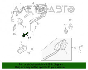 Limitatorul ușii din spate stânga pentru Infiniti FX35 FX45 03-08