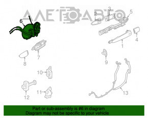 Blocare ușă spate stânga Nissan Pathfinder 13-20