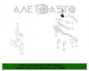 Capacul mânerului ușii din spate dreapta pentru Infiniti G25 G35 G37 4d 06-14