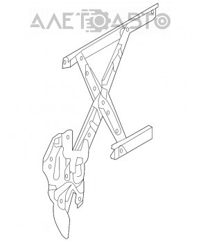 Mecanismul de ridicare a geamului din spate dreapta pentru Infiniti JX35 QX60 13-