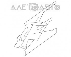 Geam electric cu motor spate stânga Nissan Rogue 14-20