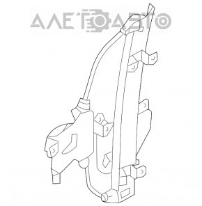 Geam electric cu motor spate stânga Nissan Murano z50 03-08