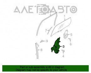 Geam electric cu motor spate stânga Nissan Murano z50 03-08