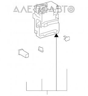Блок предохранителей подторпедный Lexus ES350 07-12 сломаны крепления