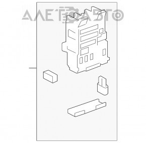 Blocul de siguranțe de pe bordul dreapta pentru Lexus RX400h 06-09