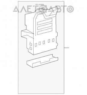 Подторпедный блок предохранителей Toyota Highlander 08-13 hybrid