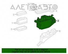 Blocul de siguranțe sub capotă Toyota Highlander 14-19 3.5