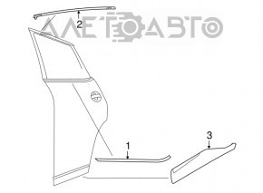 Capac usa spate dreapta inferioara Nissan Murano z52 15-