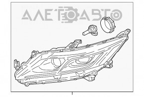 Far stânga față Mitsubishi Eclipse Cross 18- halogen pur