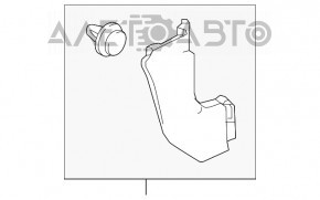 Capacul amortizorului frontal dreapta jos Honda HR-V 16-22 negru