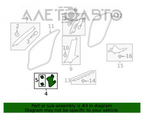 Capacul amortizorului frontal drept inferior Honda Insight 19-22 negru cu zgârietură.