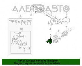 Comutatorul de sub volan din dreapta pentru Subaru Outback 10-14