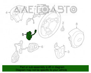 Comutatorul de afișaj pentru Subaru Outback 15-19