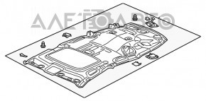 Обшивка потолка Honda CRV 12-16 под люк